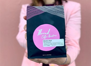 thread coffee bag